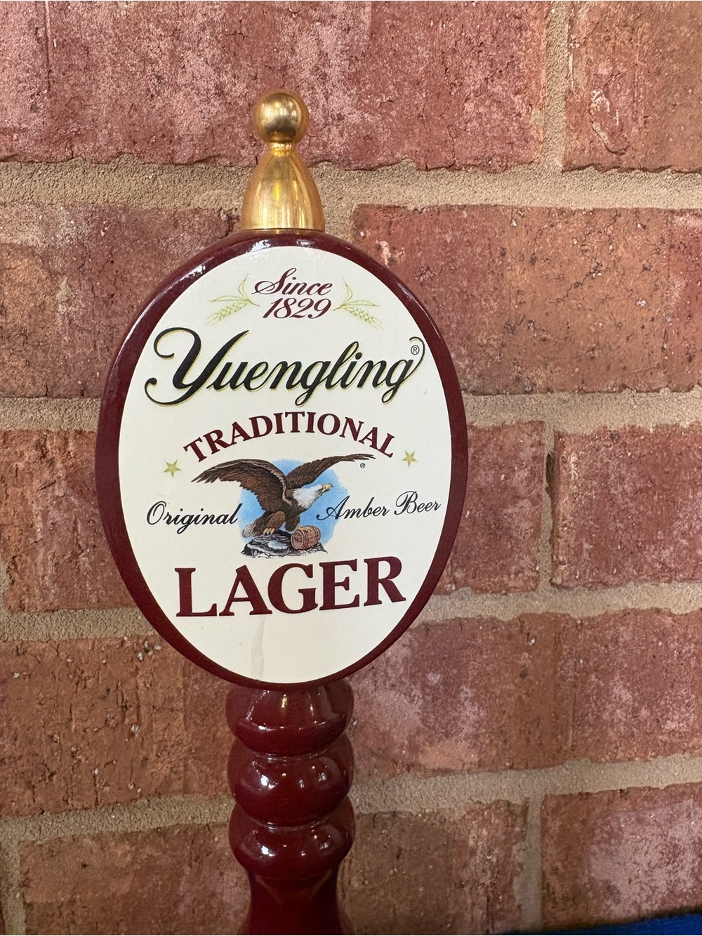 Yuengling Traditional Lager Tap Handle - Maroon and Gold